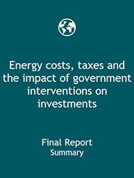 能源成本、税收和政府干预对投资的影响、最终报告、摘要